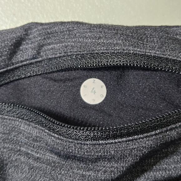 Lululemon Mid Rise Speed Tight V in Heathered Black Leggings Women's Size‎ 4 - Picture 10 of 10